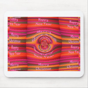 Tapis De Souris Joyeuses couleurs Joyeux Noël Bonne année design