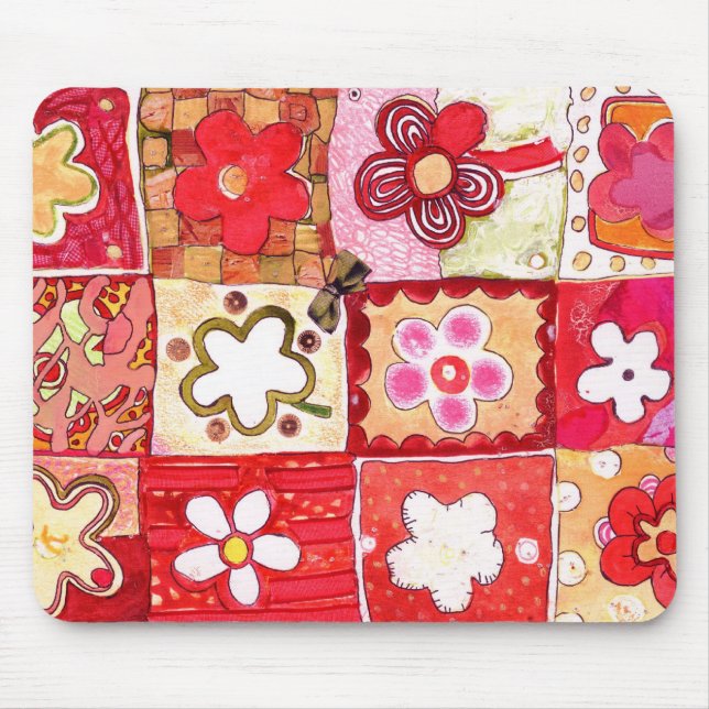 Tapis De Souris Joyeuses fleurs Mousepad (Devant)