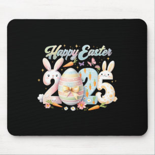 Tapis De Souris Joyeuses Pâques 2025 Lapin Visage de Lapin Jour de