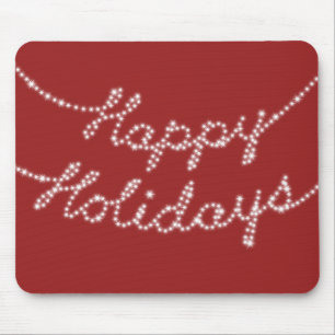 Tapis De Souris Joyeuses vacances en Twinkle Lights Mouse Pad