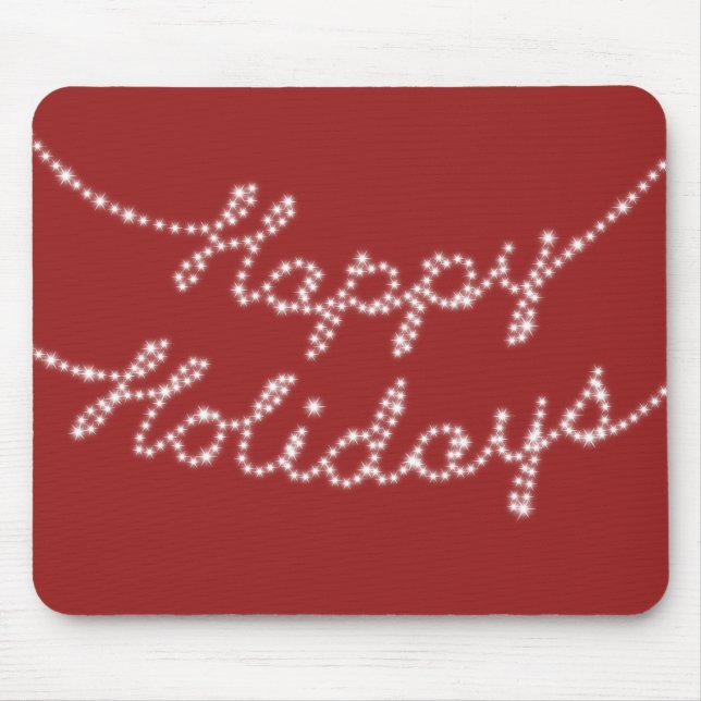 Tapis De Souris Joyeuses vacances en Twinkle Lights Mouse Pad (Devant)