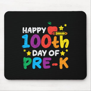 Tapis De Souris Joyeux 100e jour de pré-maternelle Pomme 100 jours