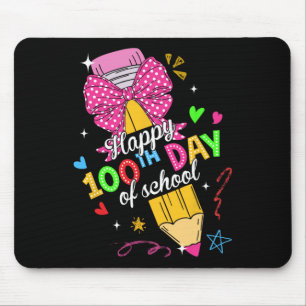 Tapis De Souris Joyeux 100e jour d'école 100 jours d'école Enseign