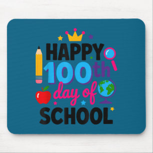 Tapis De Souris Joyeux 100e jour d'école 100 jours plus intelligen