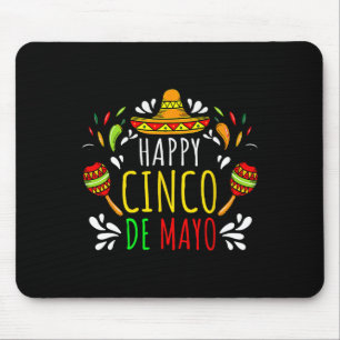 Tapis De Souris Joyeux 5 De Mayo Faisons la Fête Vive le Mexique C