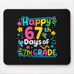 Tapis De Souris Joyeux 67e jour de 7e année de l'école Mème 67 enf