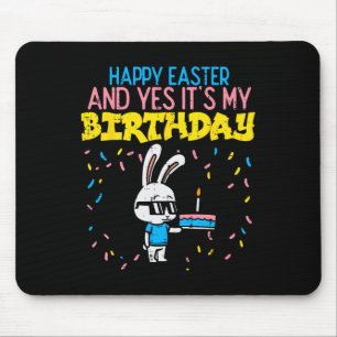 Tapis De Souris Joyeux Anniversaire de Pâques Bunny Cake Anniversa