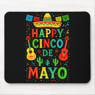 Tapis De Souris Joyeux Cinco De Mayo - Fête Mexicaine Amusante _1