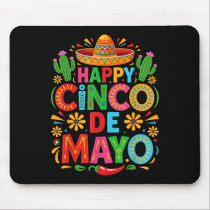 Tapis De Souris Joyeux Cinco De Mayo Fiesta Parti Mexicain Hommes