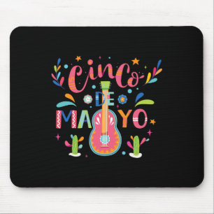 Tapis De Souris Joyeux Cinco De Mayo Mexique Fiesta Taco Guitare C