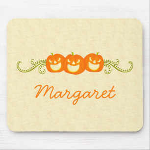 Tapis De Souris Joyeux Citrouille tournoie Halloween Mousepad