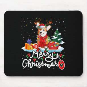 Tapis De Souris Joyeux costume de Noël Reindeer mignonne Père Noël