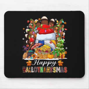 Tapis De Souris Joyeux Hallothanksmas Volleyball Halloween Thanksg