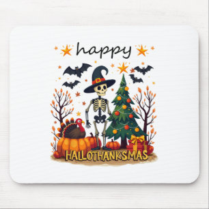 Tapis De Souris Joyeux Halloween Thanksgiving Christmas Party Matc