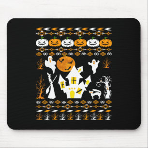 Tapis De Souris Joyeux Halloween Vétérinaire Animaux Chats Hibou M