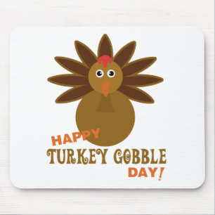 Tapis De Souris Joyeux Jour de la grogne turque Thanksgiving