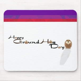 Tapis De Souris Joyeux Jour de la marmotte Mousepad