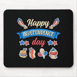 Tapis De Souris Joyeux Jour de l'Indépendance - Indépendance 4 jui
