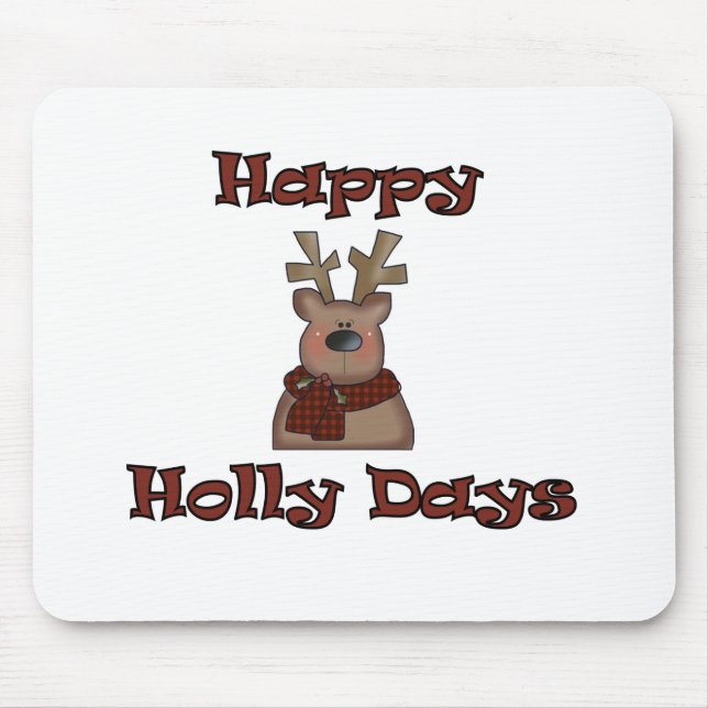 Tapis De Souris Joyeux Jours Holly (Devant)