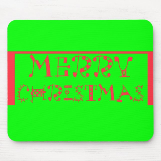 Tapis De Souris Joyeux Joyeux Noël (Devant)