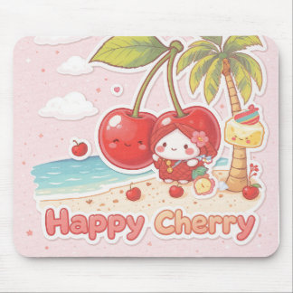 TAPIS DE SOURIS JOYEUX KAWAII HAWAI CHERRY
