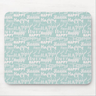 Tapis De Souris Joyeux Mots Bleus