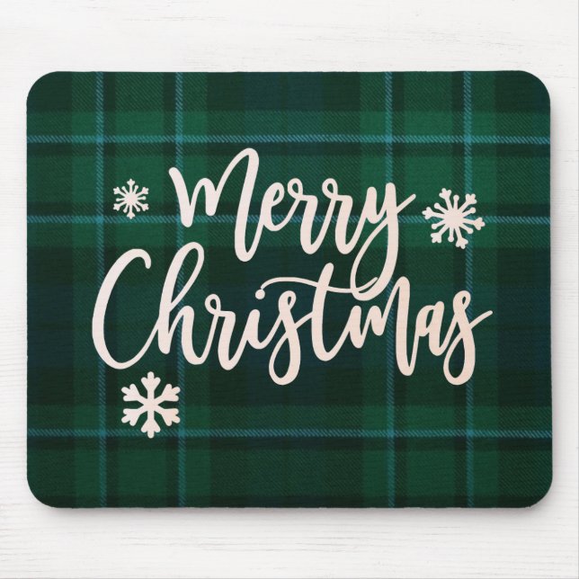 Tapis De Souris Joyeux mousepad plaid Noël (Devant)
