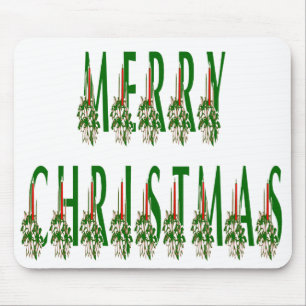 Tapis De Souris Joyeux Noël bougie Police