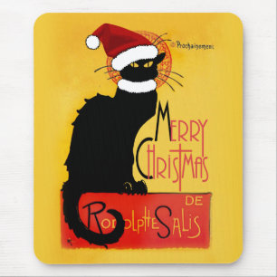 Tapis De Souris Joyeux Noël - Conversation Noir