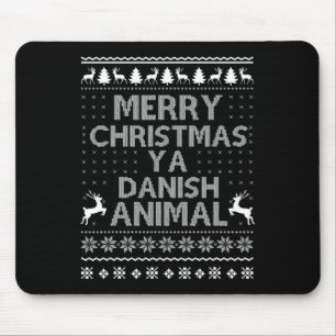 Tapis De Souris Joyeux Noël danois Noël Danemark Animal Fa