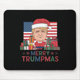 Tapis De Souris Joyeux Noël Donald Trump Père Noël Famille Noël Ho