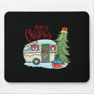 Tapis De Souris Joyeux Noël Joyeux Camper Fun Camping Vie Fami