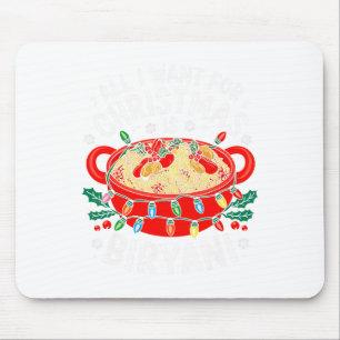 Tapis De Souris Joyeux Noël Tout Ce Que Je Veux Pour Noël Biryani
