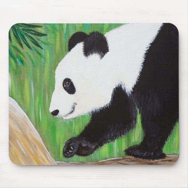 Tapis De Souris Joyeux Panda Peinture Pad Souris (Devant)
