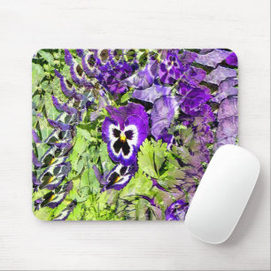 Tapis De Souris Joyeux Pansies...
