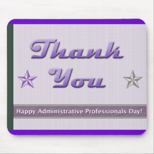 Tapis De Souris Joyeux Professionnels de l'administration Purple S