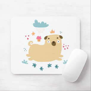Tapis De Souris Joyeux Puggy Mousepad