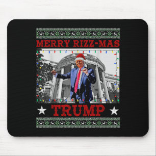 Tapis De Souris Joyeux Rizzmas Trump Drôle Humoristique Danse de T