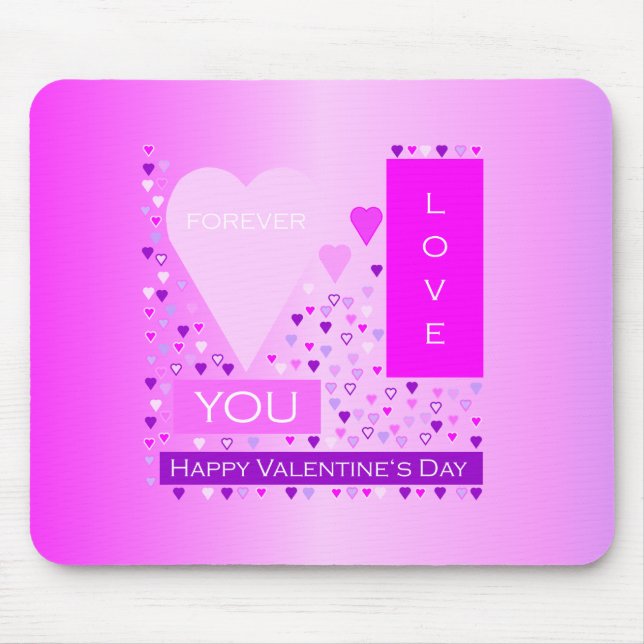 Tapis De Souris Joyeux Saint Valentin (Devant)