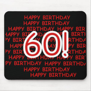 Tapis De Souris Joyeux soixantième anniversaire