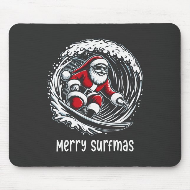 Tapis De Souris Joyeux Surfmas (Devant)