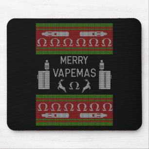 Tapis De Souris Joyeux Vapemas - Vapeur Vaping laide de Noël