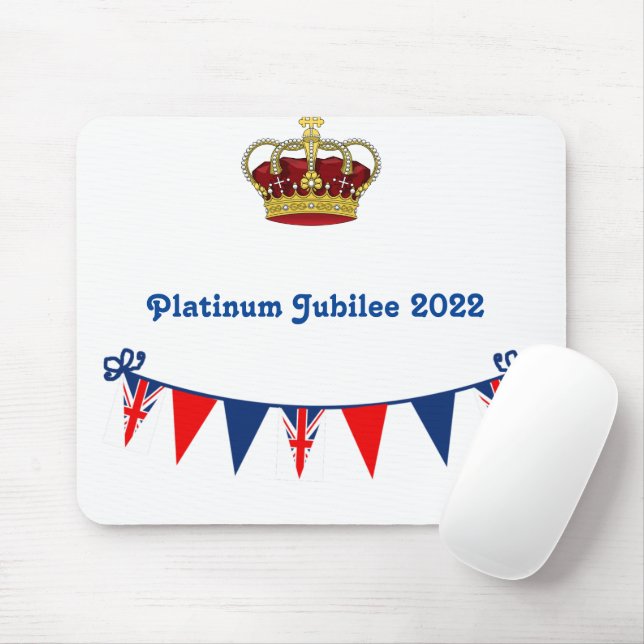 Tapis De Souris Jubilé de platine 2022 (Avec souris)