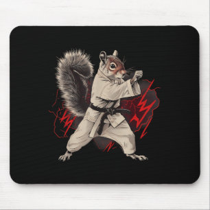 Tapis De Souris Judo Écureuil Taekwondo Kung Fu Kickboxing Arts Ma