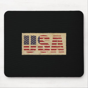 Tapis De Souris Juillet Chemise Usa Drapeau Indépendance des États
