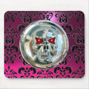 Tapis De Souris JUILLET, Damas, Améthyste rose