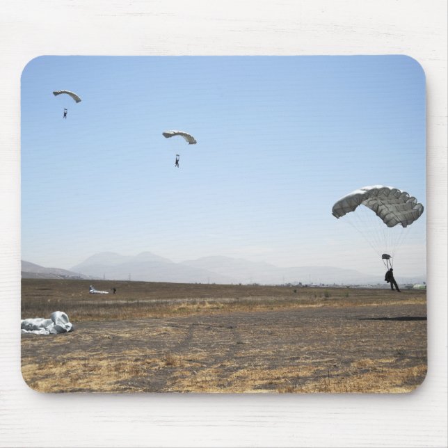 Tapis De Souris Jumeaux de parachute libre (Devant)