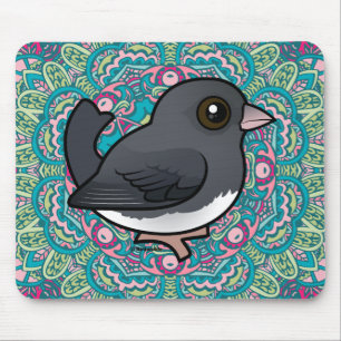 Tapis De Souris Junco aux yeux foncés (couleur ardoise)