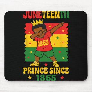 Tapis De Souris Juneteenth 1865 Groovy Toddler Boy Dabbing Prince 
