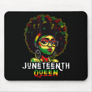 Tapis De Souris Junetten Black Melanin Queen Natural Afro Hair W